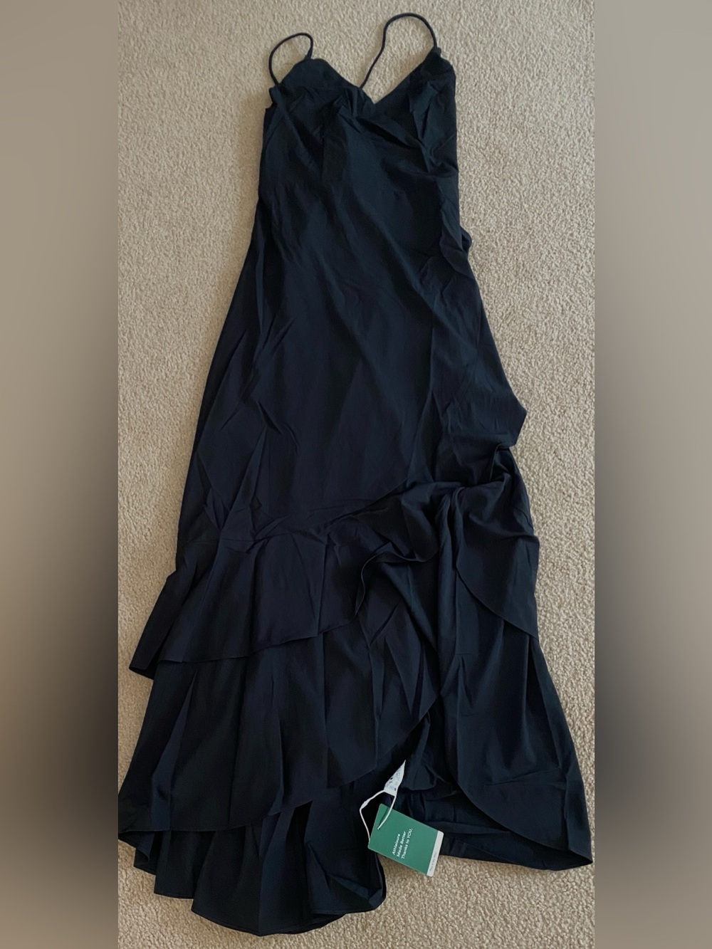 MEDIUM . HALARA BREEZEFUL LACE UP RUFFLE HEM QUICK DRY MAXI - Picture 6 of 11